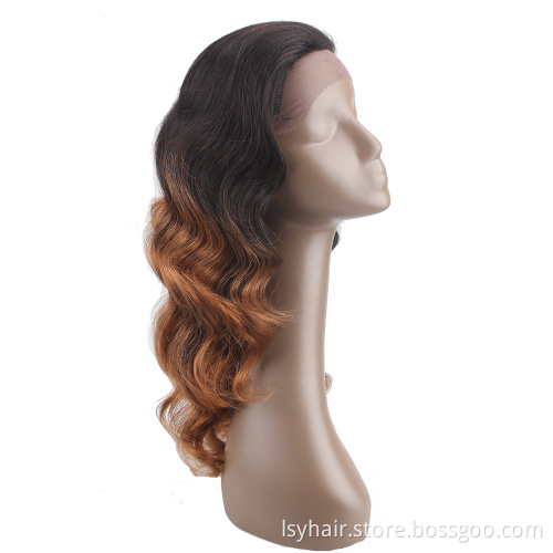 20 Inch Ombre Color T 2/30 Lace Front Wig 100% Human Hair Loose Deep Wave Wigs Brazilian Hair Remy Hair Elastic Lace Long 130%